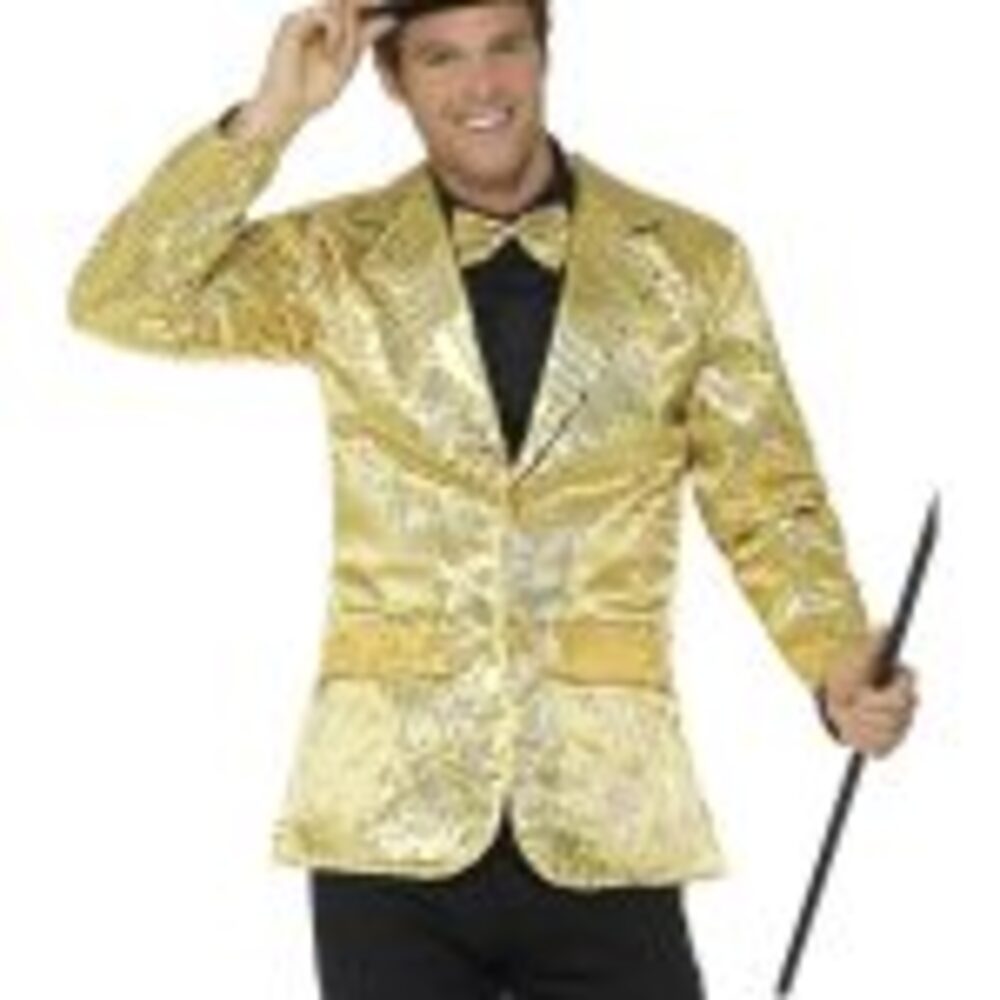 Sequin Jacket, Mens, Gold