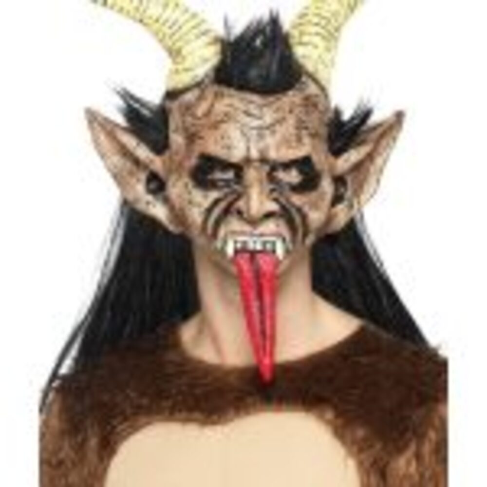 Beast / Krampus Demon Mask, Brown