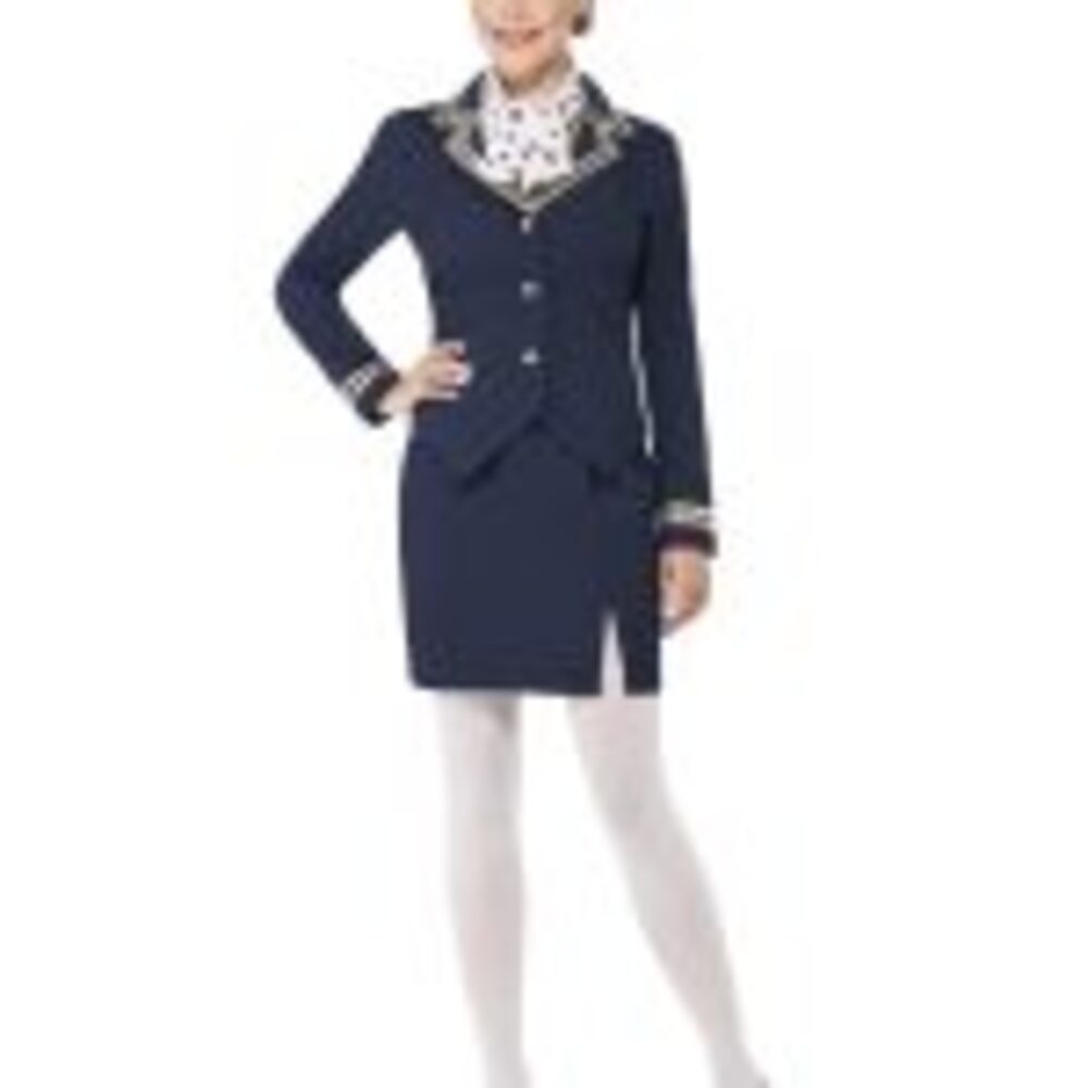 Airways Attendant Costume, Blue