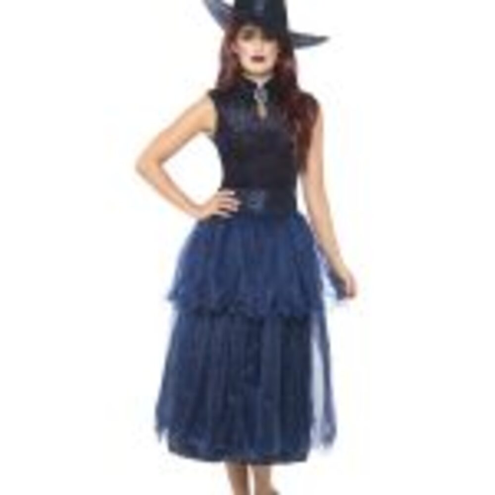 Deluxe Midnight Witch Costume, Blue