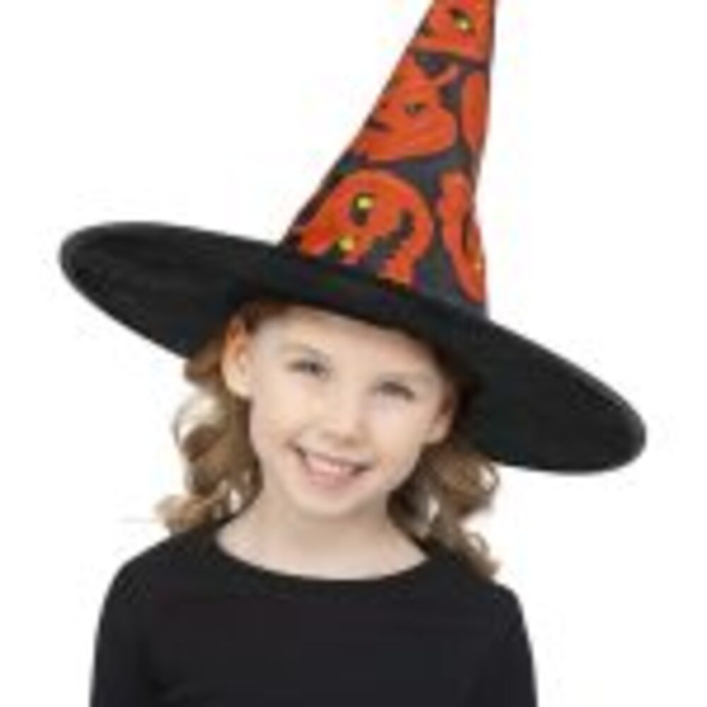 Kids Pumpkin Witch Hat