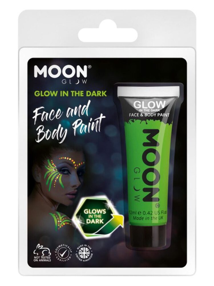Moon Glow – Glow in the Dark Face Paint, Green – Fancy That Fancy Dress
