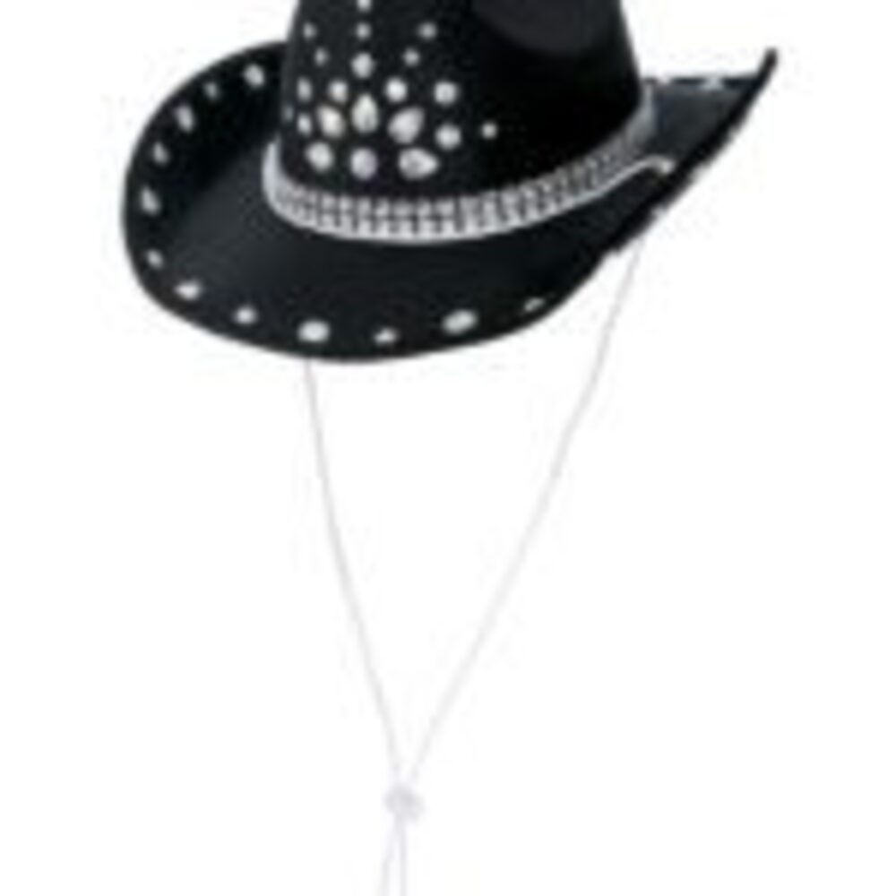 Black Rhinestone Cowboy Hat