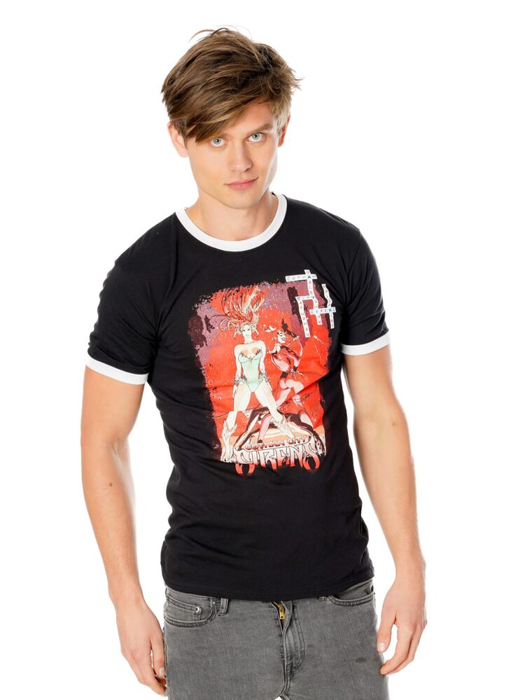 SIRENS CROSSWORD BLACK RINGER TSHIRT Fancy That Fancy Dress