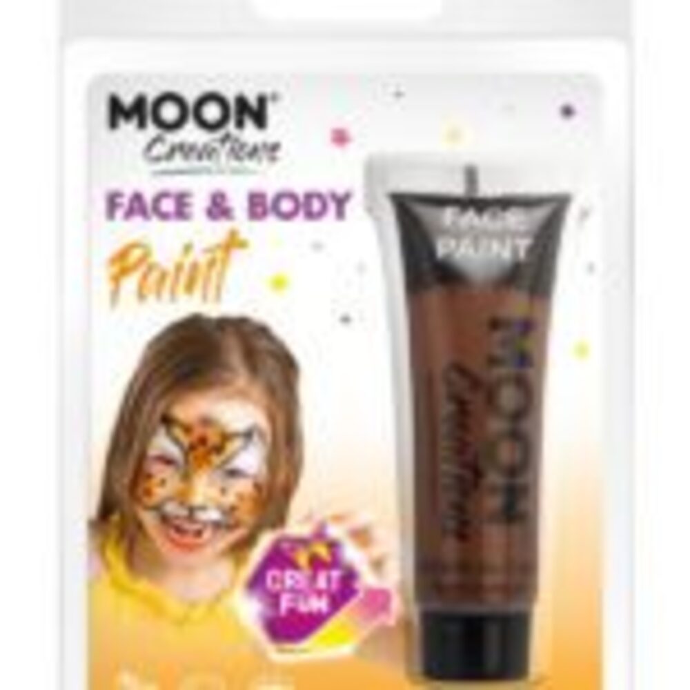 Moon Creations Face & Body Paint, Brown
