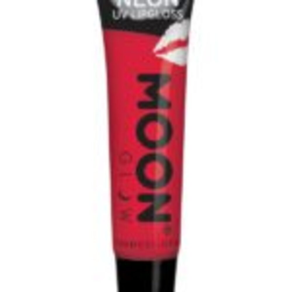 Moon Glow Intense Neon UV Fruity Lipgloss, Red