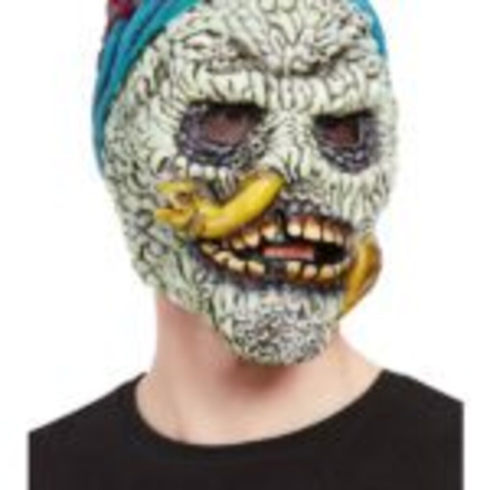 Barnacle Skull Pirate Overhead Mask, Latex