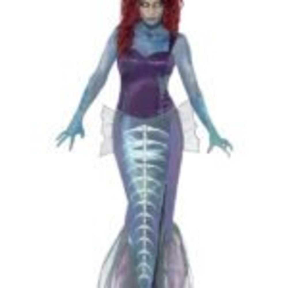 Zombie Mermaid Costume, Purple