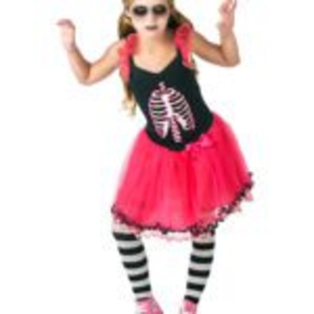 (CL) SKULL DRESS - AGE 7-8