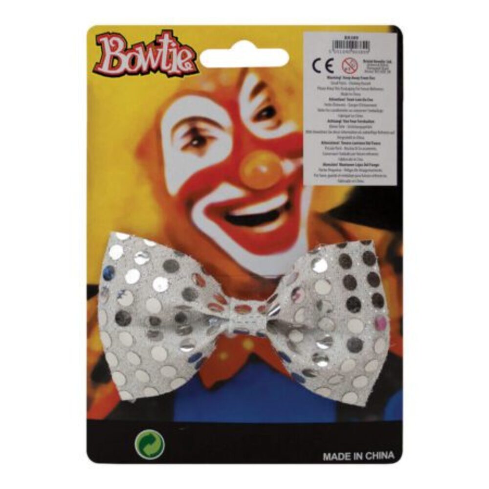 Bow Tie Sequin Silver - Image 2