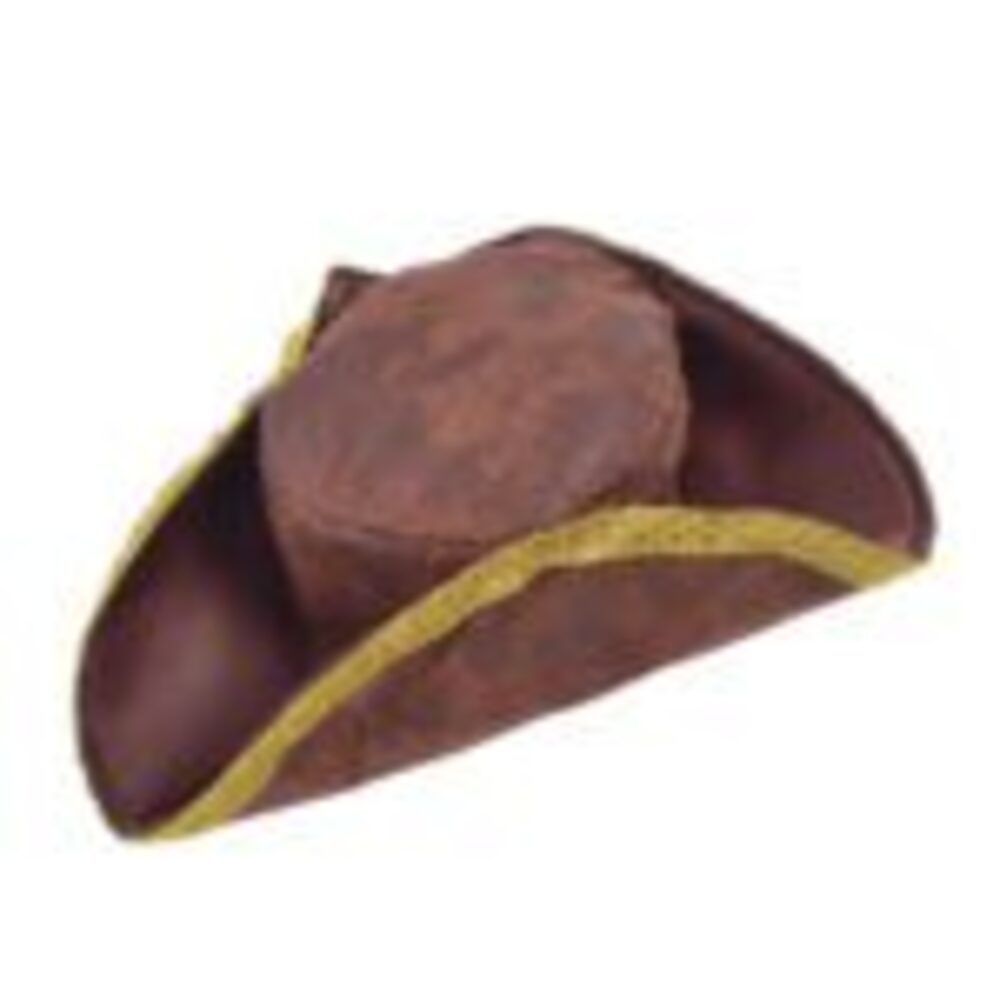 (CL)Tricorn Hat Brown/Distressed