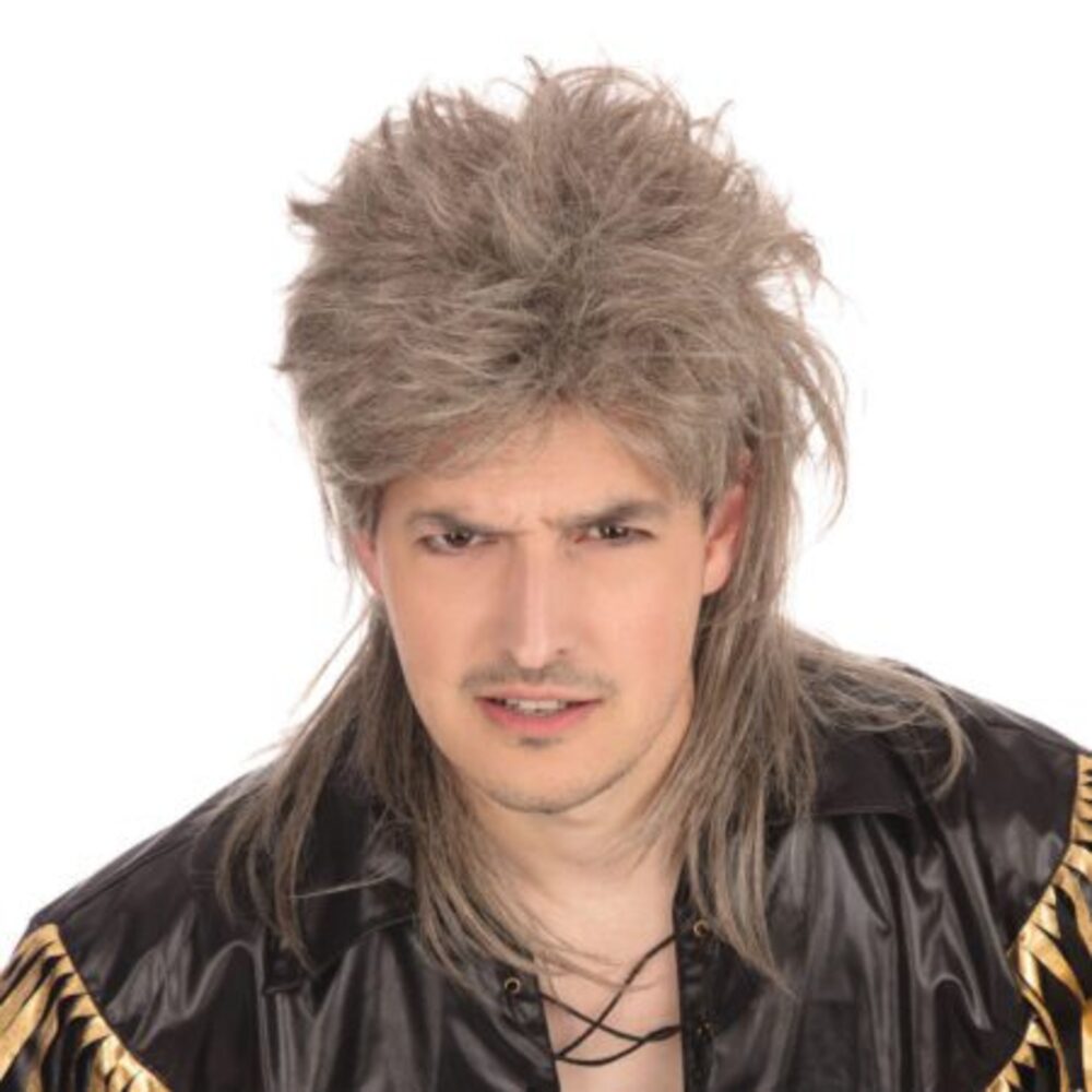 (CL) Mullet Wig Deluxe.Brown/Blonde - Image 2