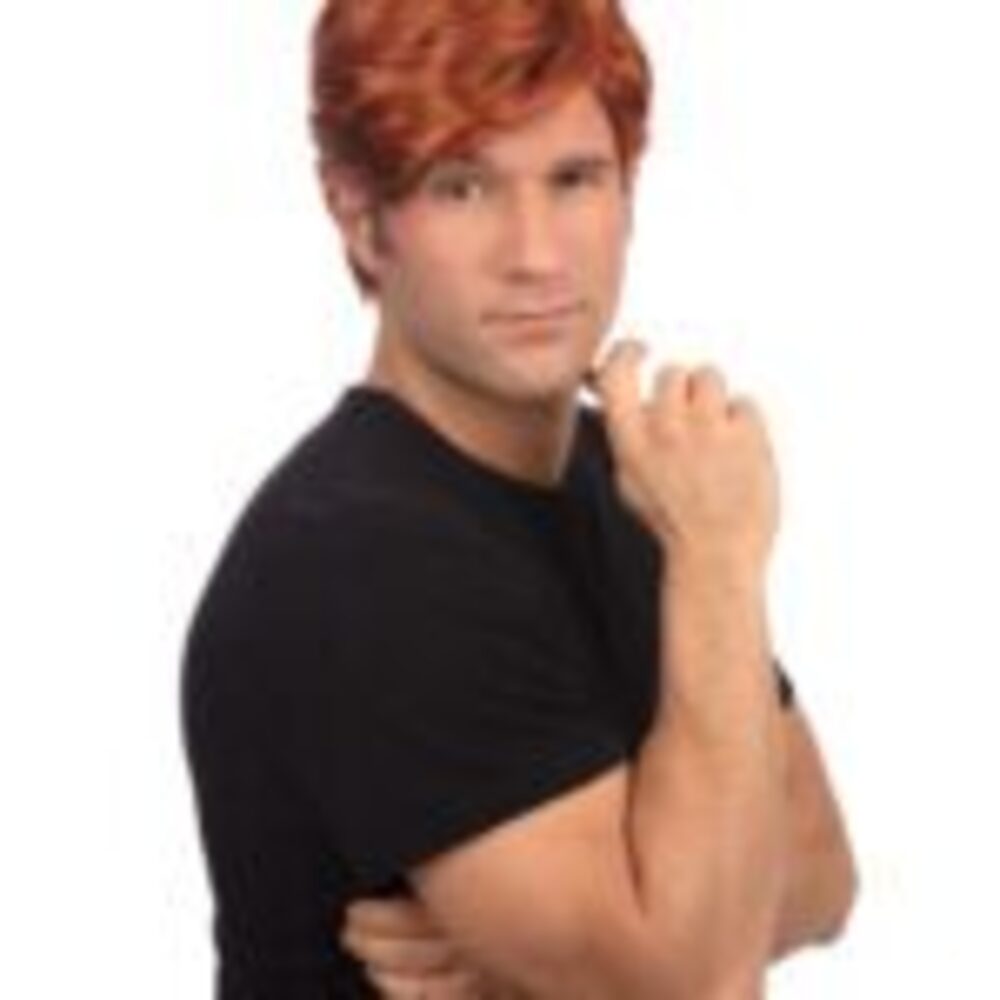 Mans Side Parting Wig Ginger