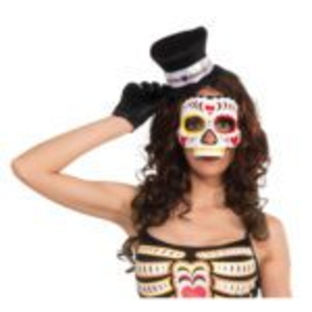 (CL) Day of the Dead Mask Female W/Elastic***