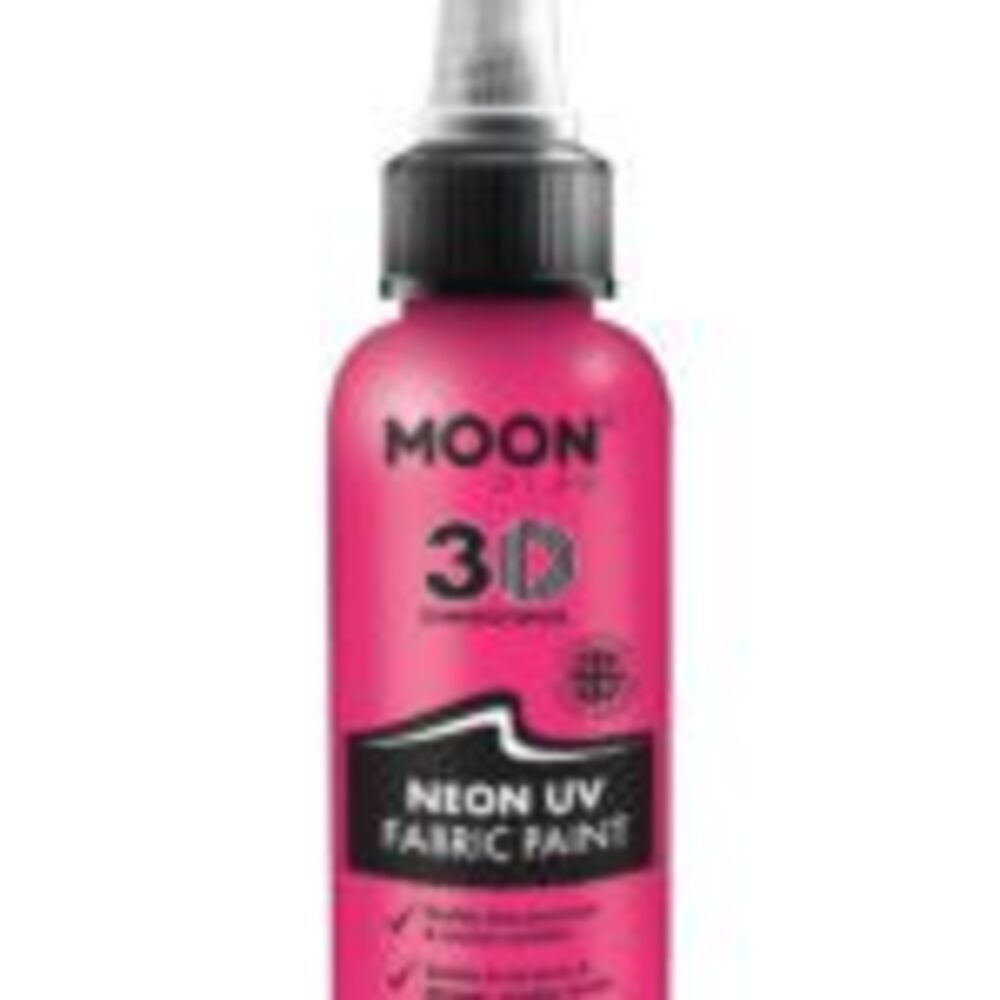Moon Glow - Neon UV Intense Fabric Paint, Pink