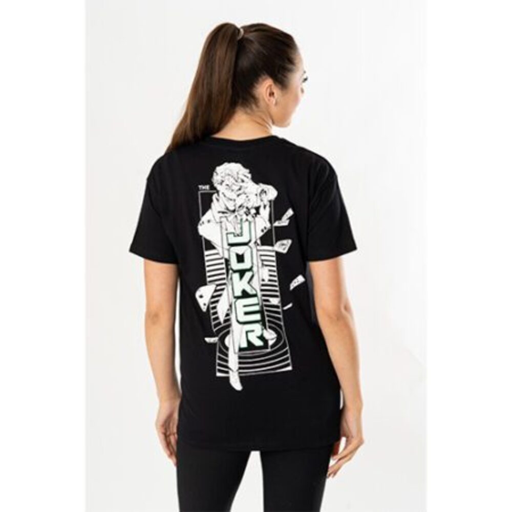 (CL)JOKER BLACK JESTER FRONT/BACK LOGO T-SHIRT - Image 3