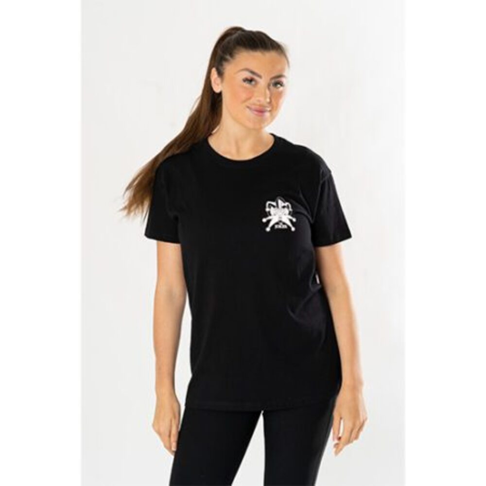 (CL)JOKER BLACK JESTER FRONT/BACK LOGO T-SHIRT - Image 4