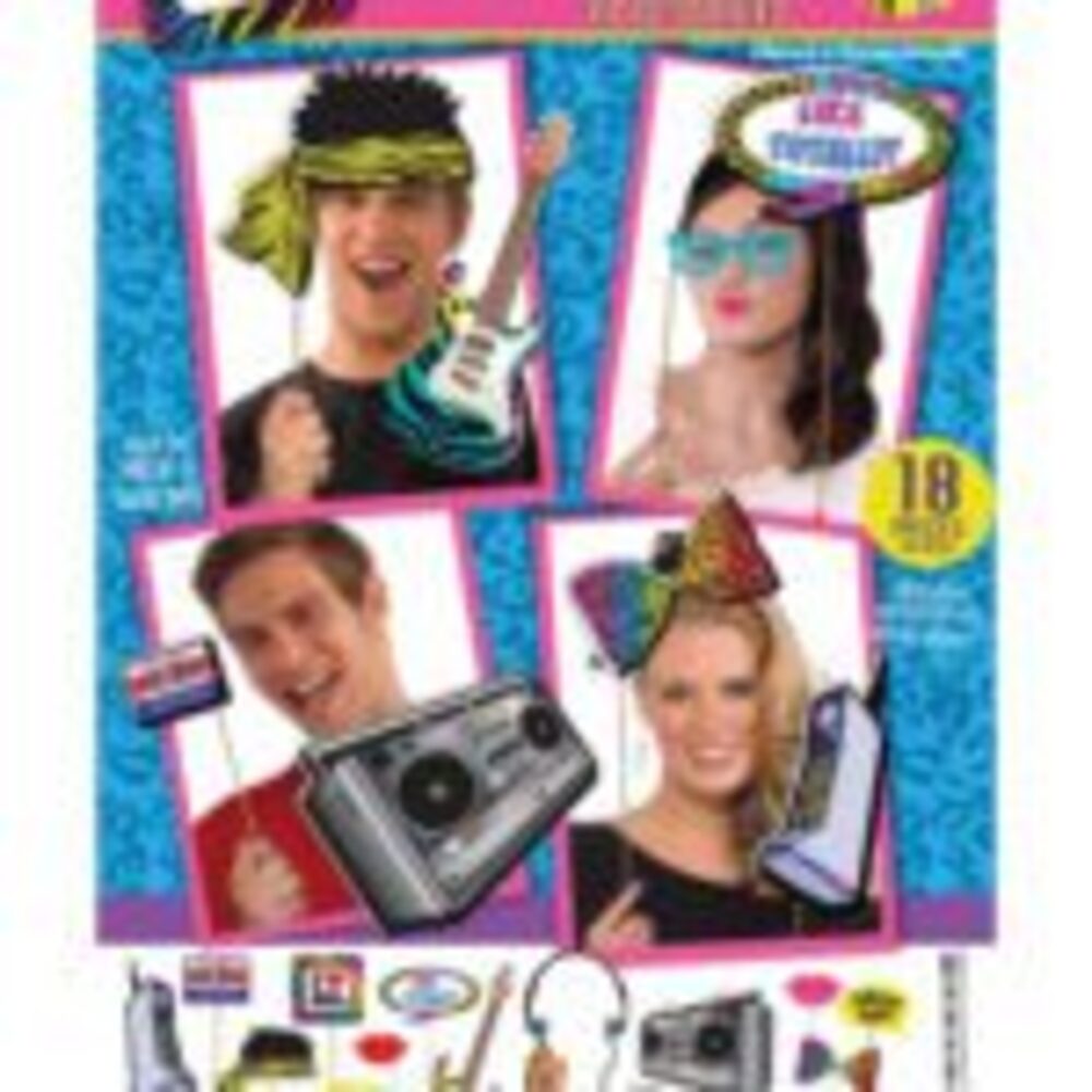 80s Photobooth Kit 18pc