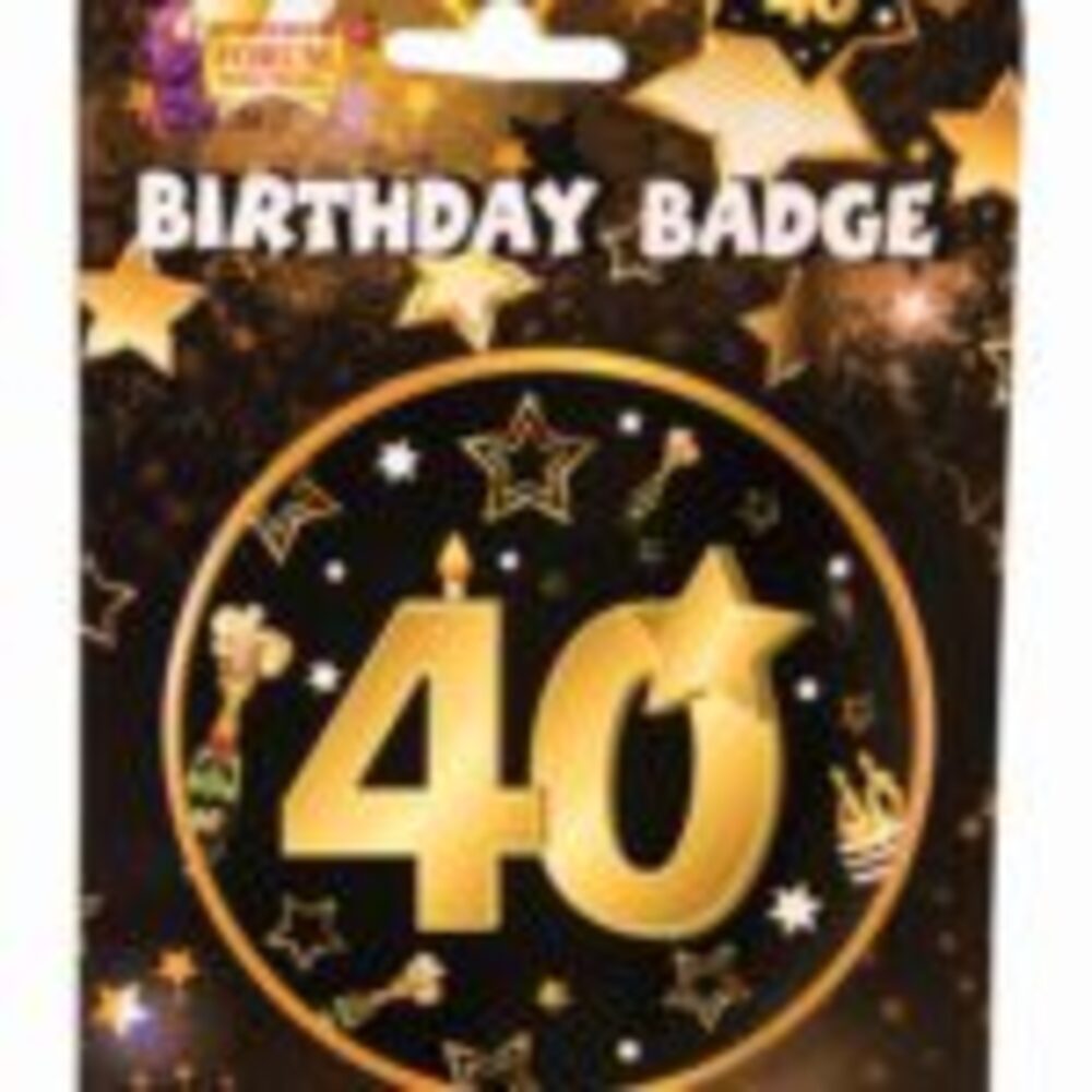 (CL) 40th Birthday Badge