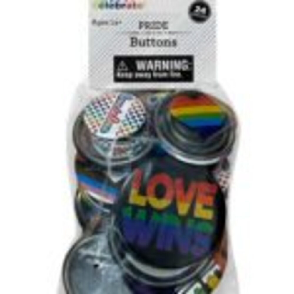 24 PACK RAINBOW BUTTONS